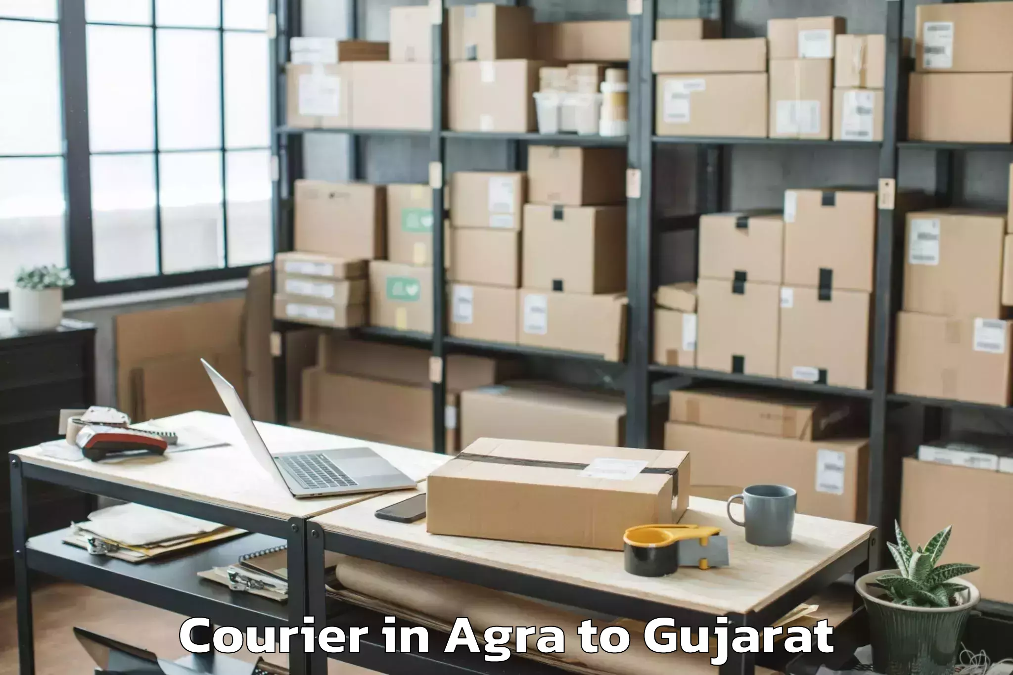 Book Agra to Kundla Courier Online